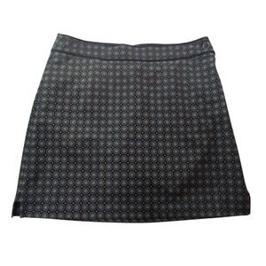 Geometric‎ Athletic Skort Golf EP Pro with Pockets Navy Pattern Preppy US 10